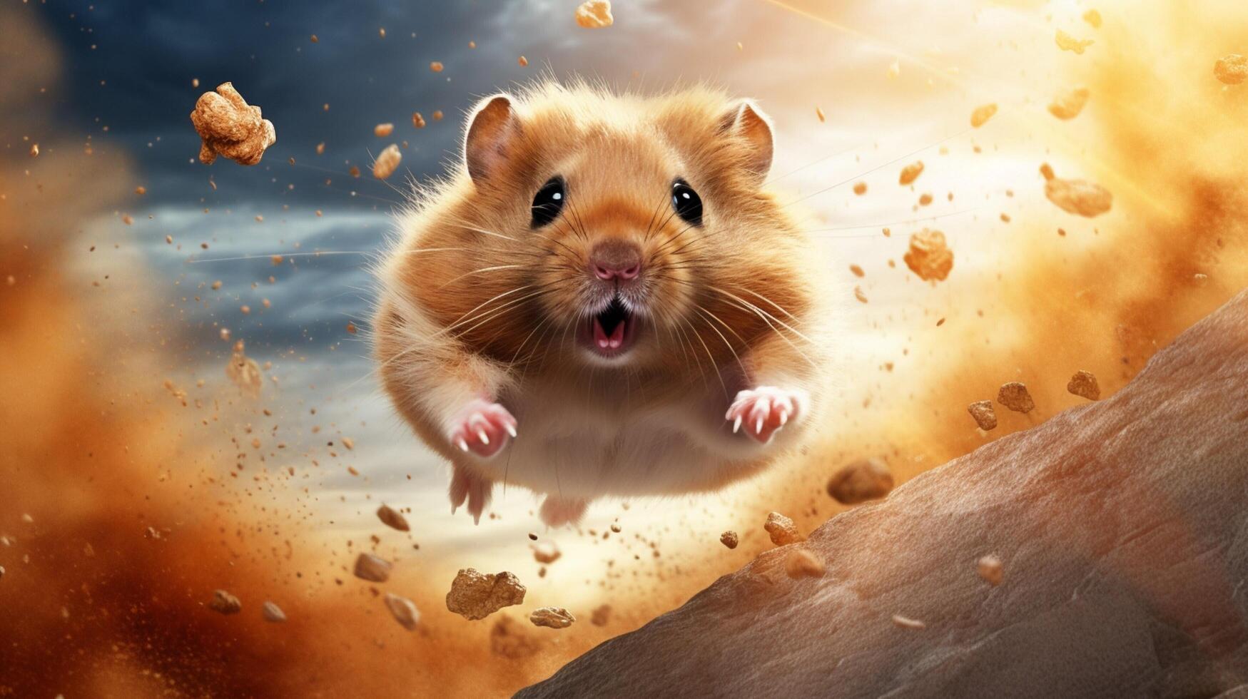 AI generated hamster high quality image photo