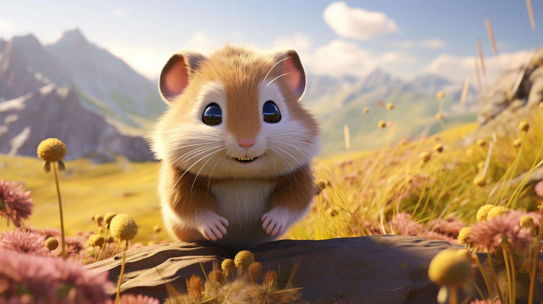 AI generated hamster high quality image photo