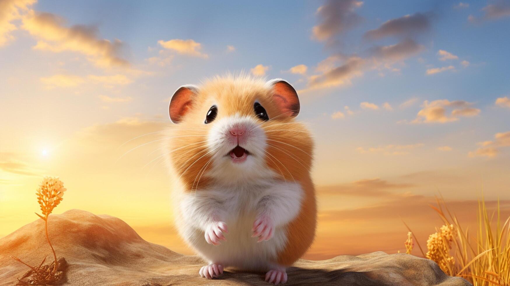 AI generated hamster high quality image photo