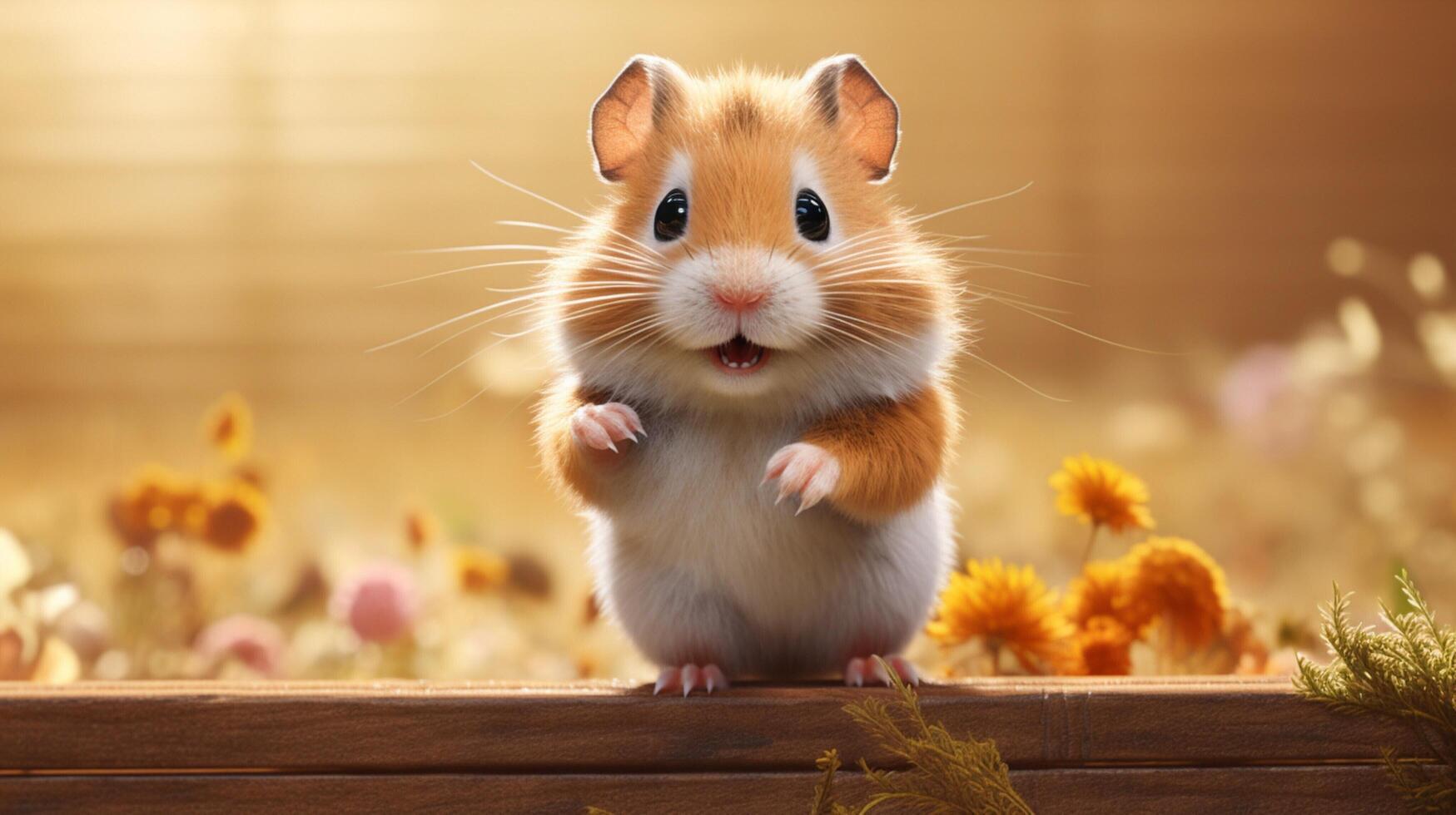 AI generated hamster high quality image photo