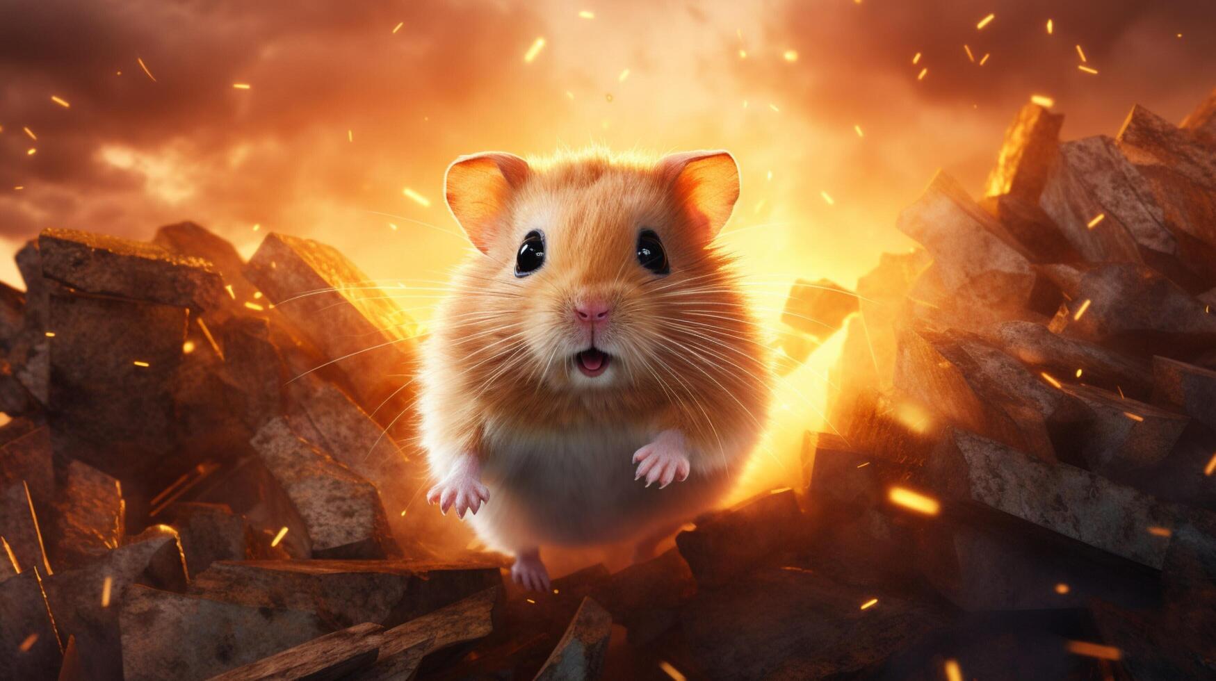 AI generated hamster high quality image photo