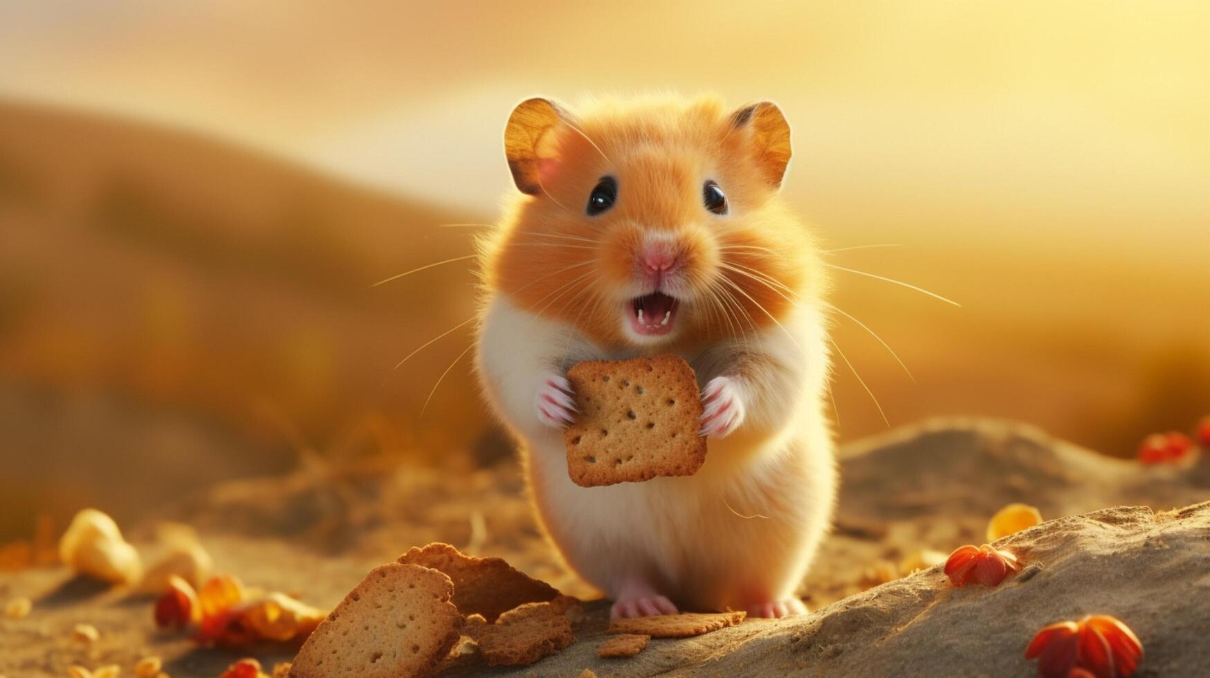 AI generated hamster high quality image photo