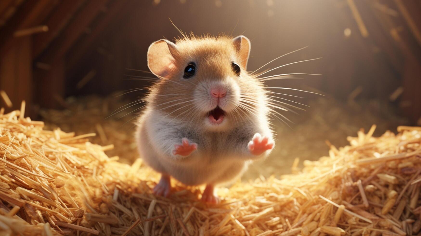 AI generated hamster high quality image photo