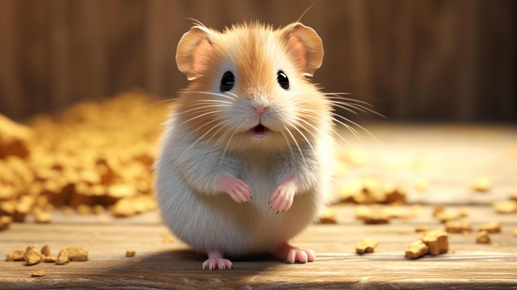 AI generated hamster high quality image photo