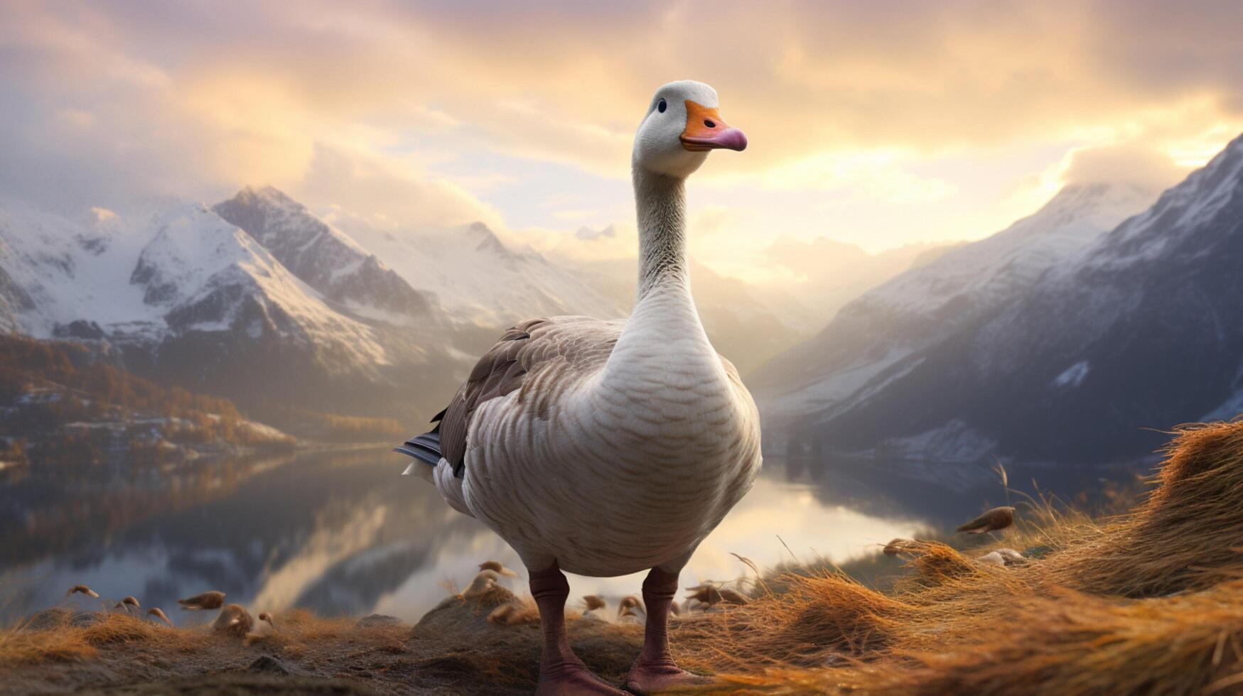 AI generated goose high quality image photo