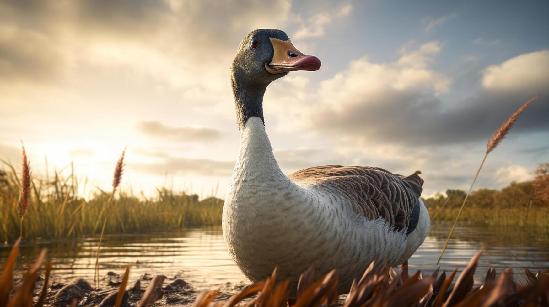 AI generated goose high quality image photo