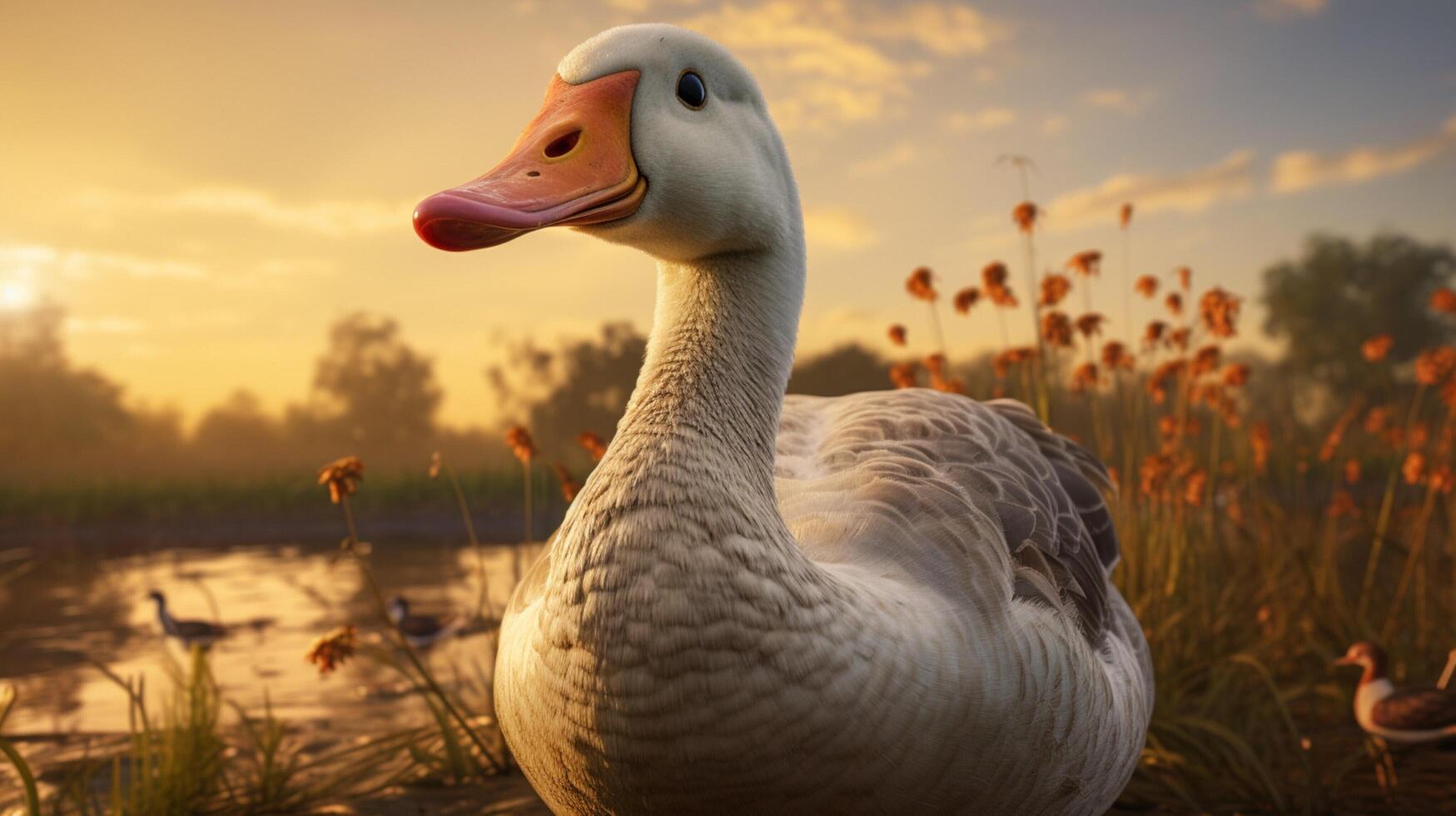 AI generated goose high quality image photo