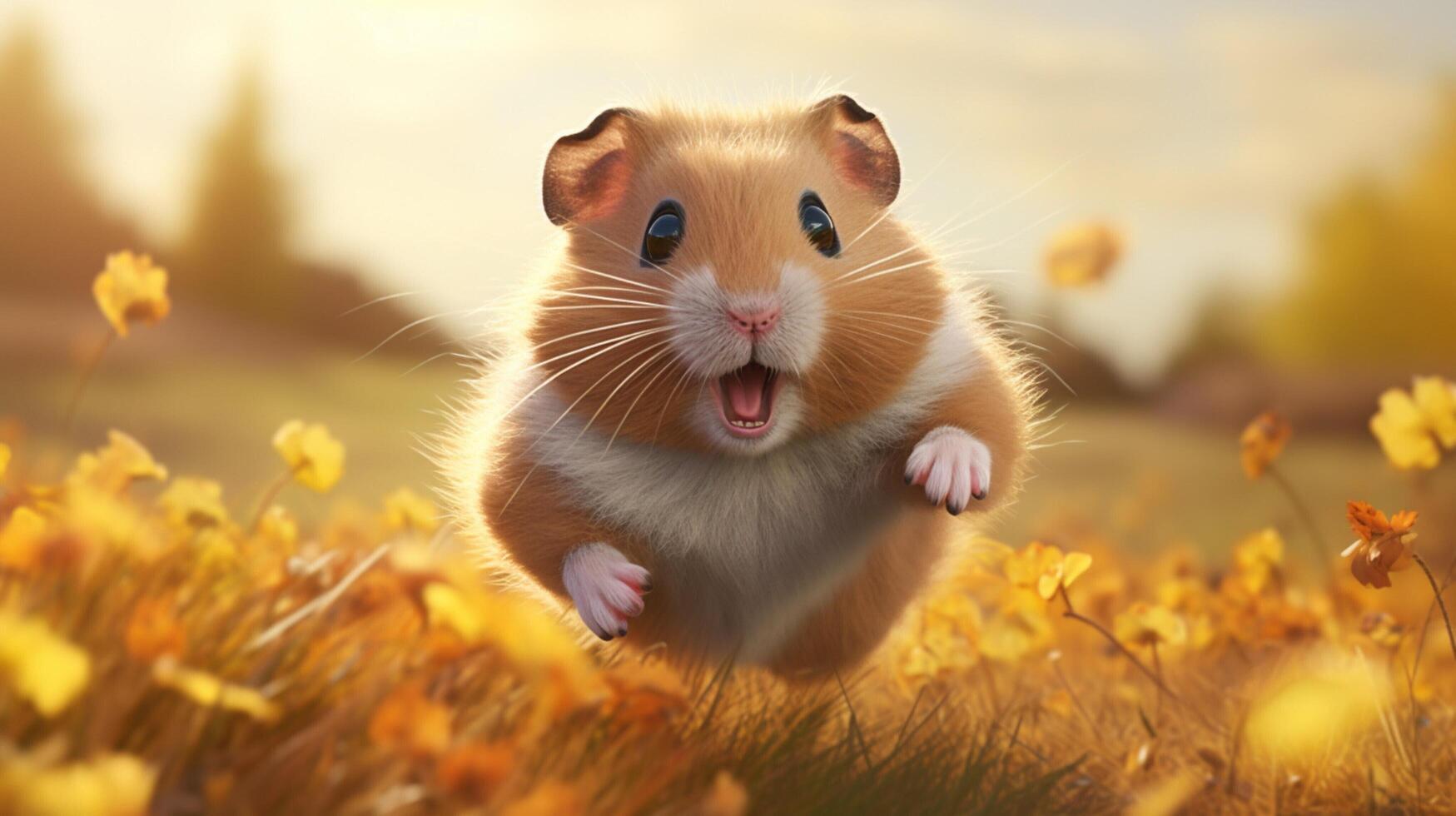 AI generated hamster high quality image photo