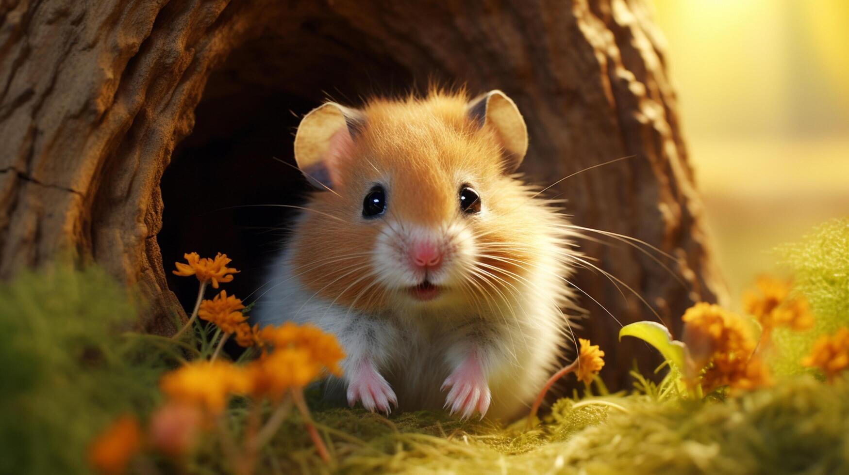 AI generated hamster high quality image photo