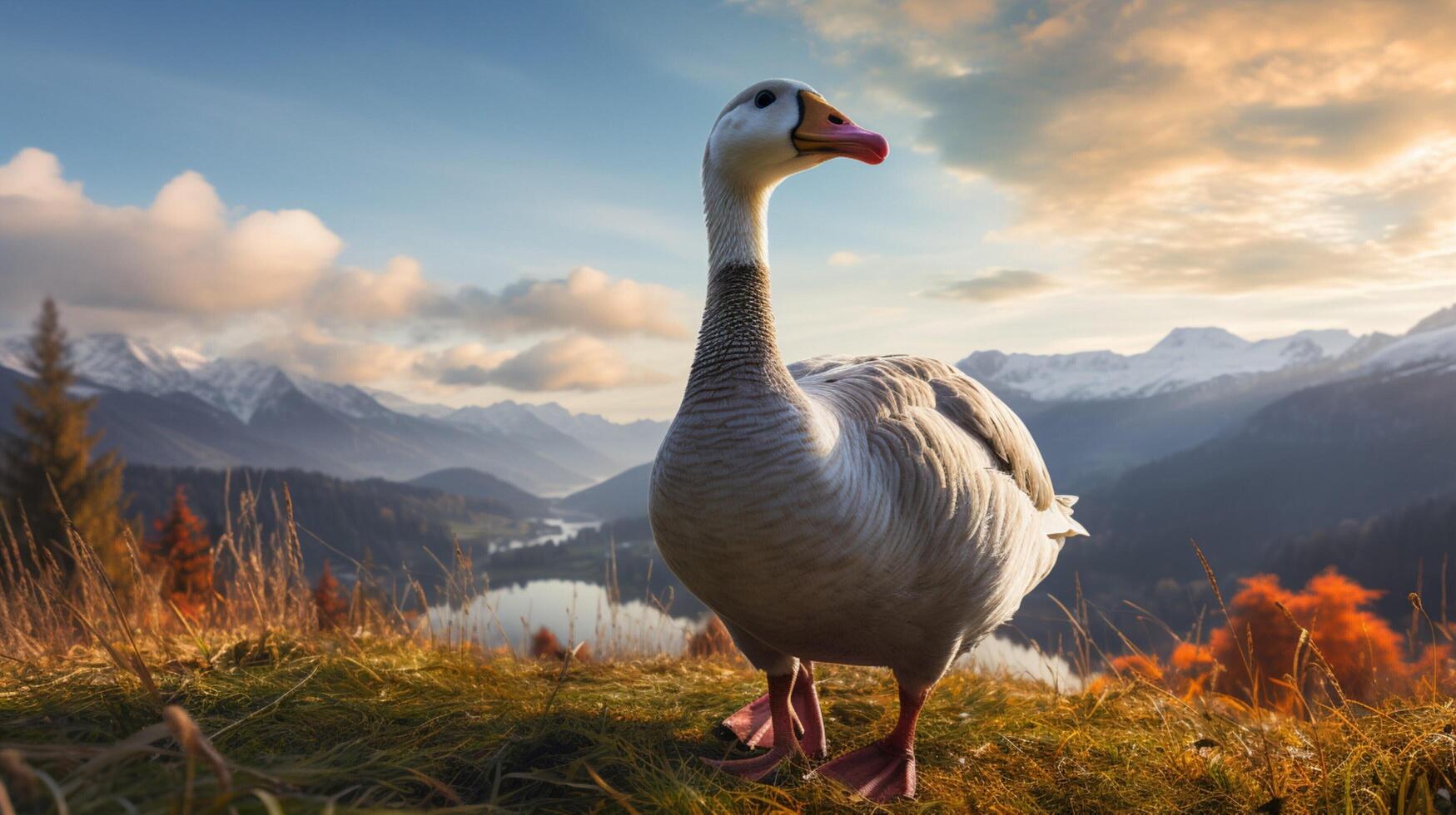 AI generated goose high quality image photo