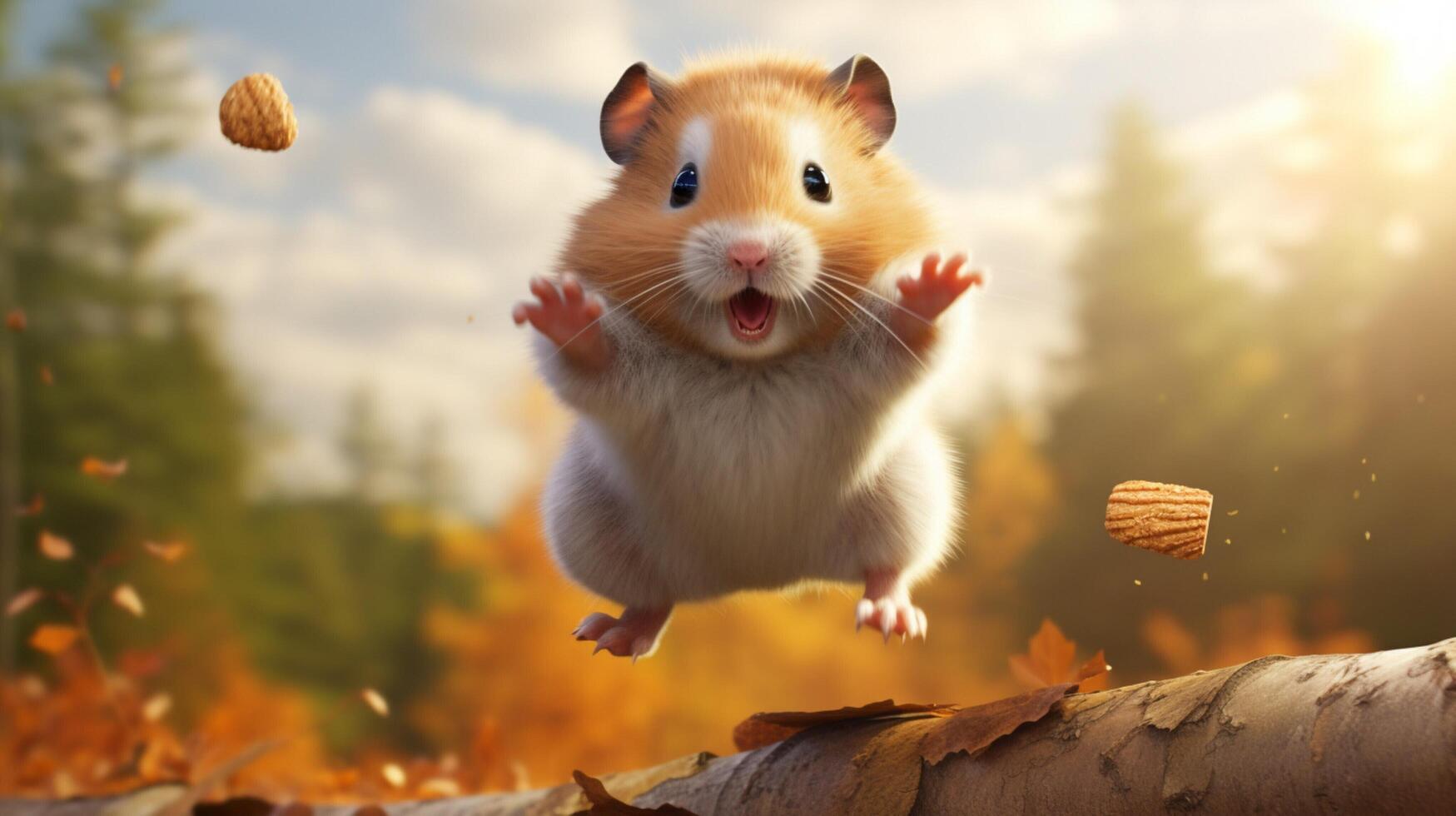 AI generated hamster high quality image photo