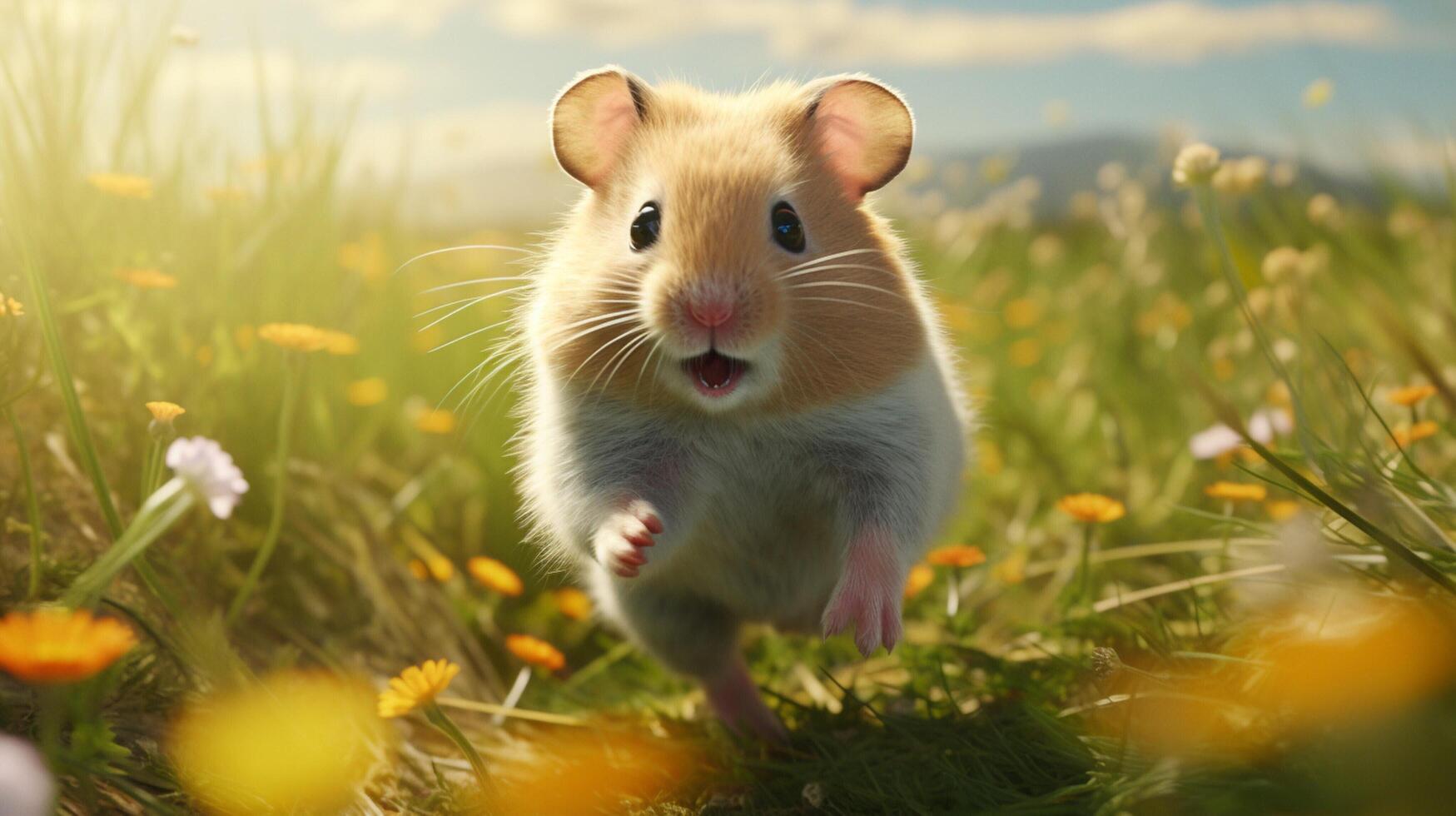 AI generated hamster high quality image photo