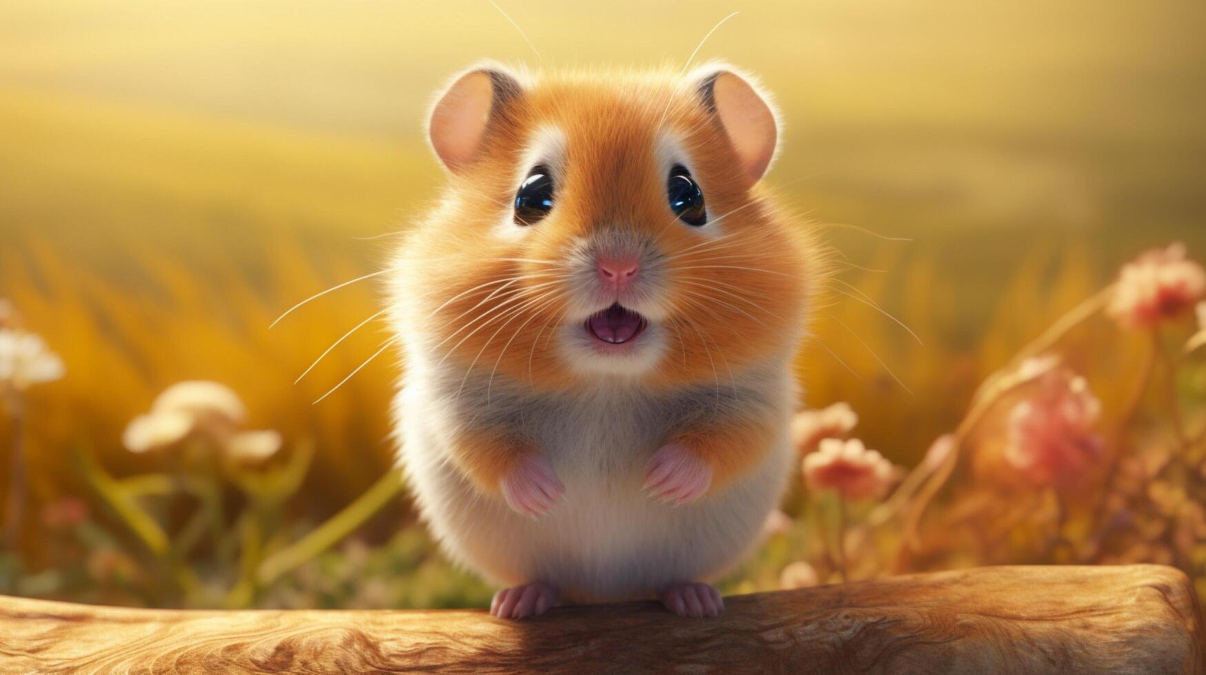 AI generated hamster high quality image photo