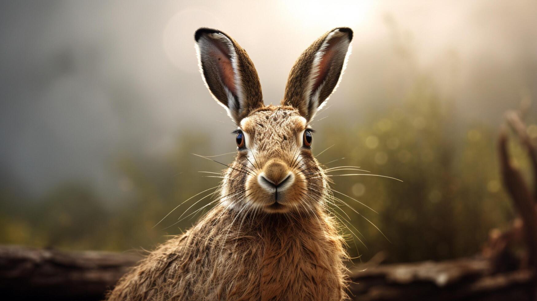 AI generated hare high quality image photo