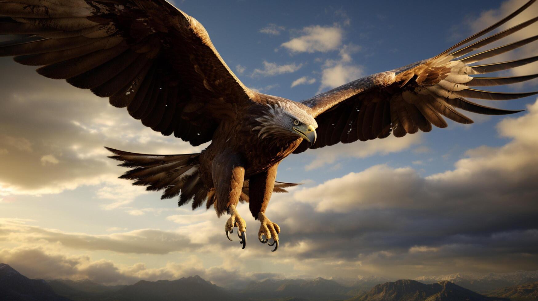 AI generated hawk high quality image photo