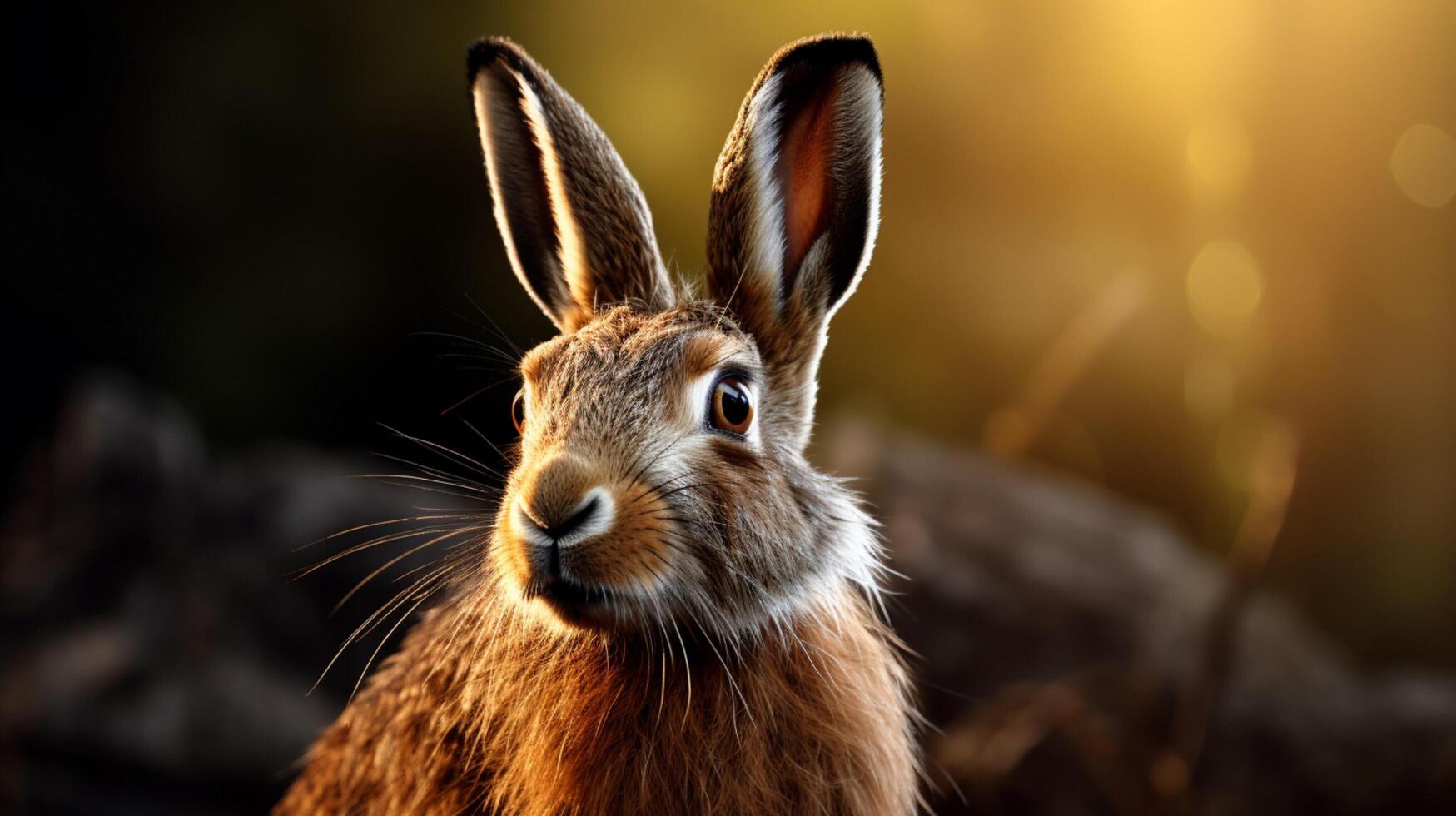 AI generated hare high quality image photo