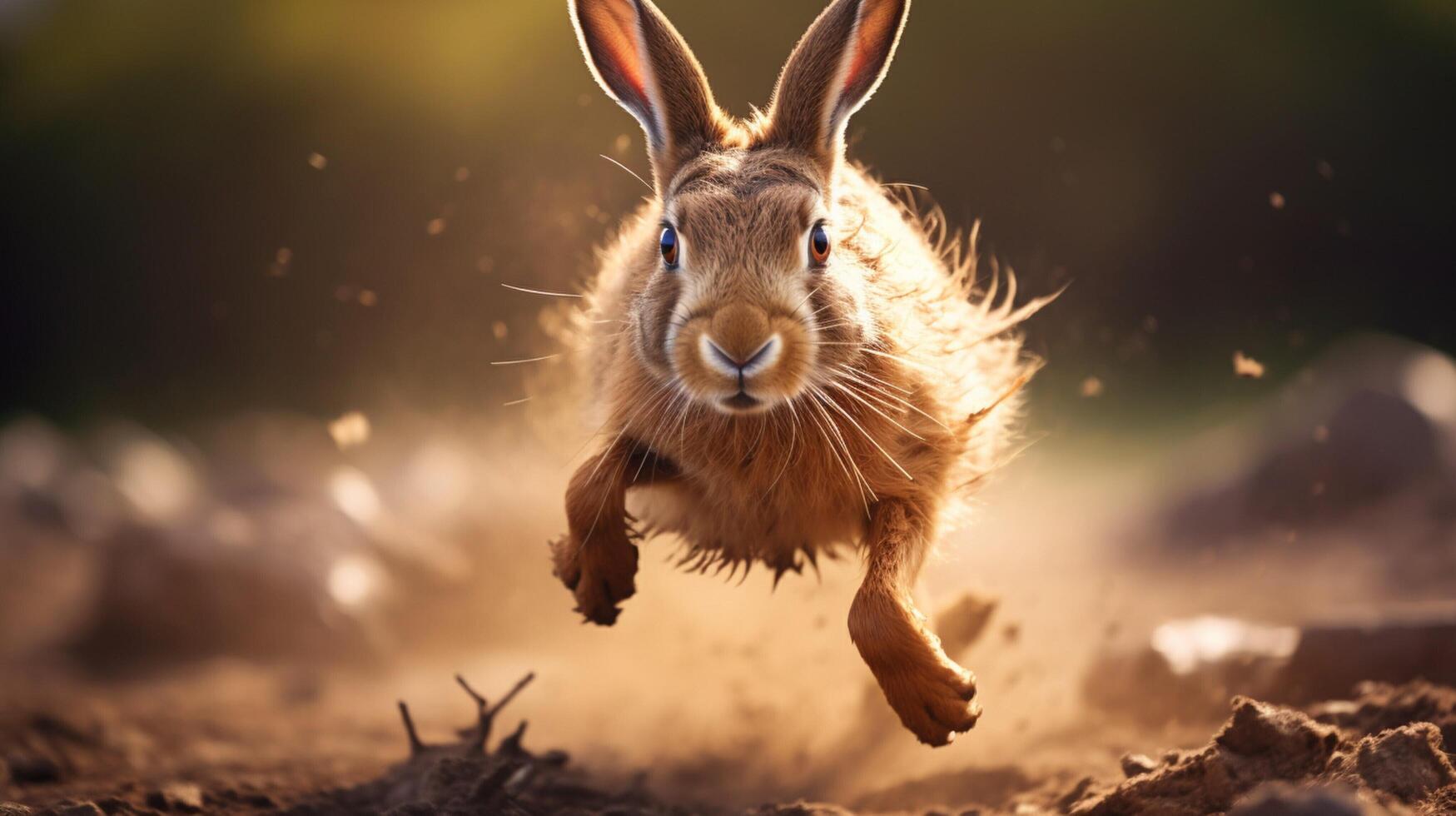 AI generated hare high quality image photo