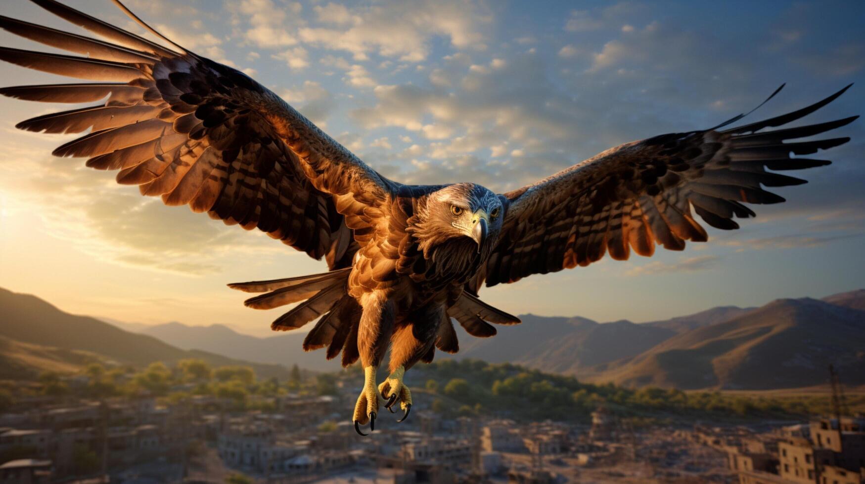 AI generated hawk high quality image photo