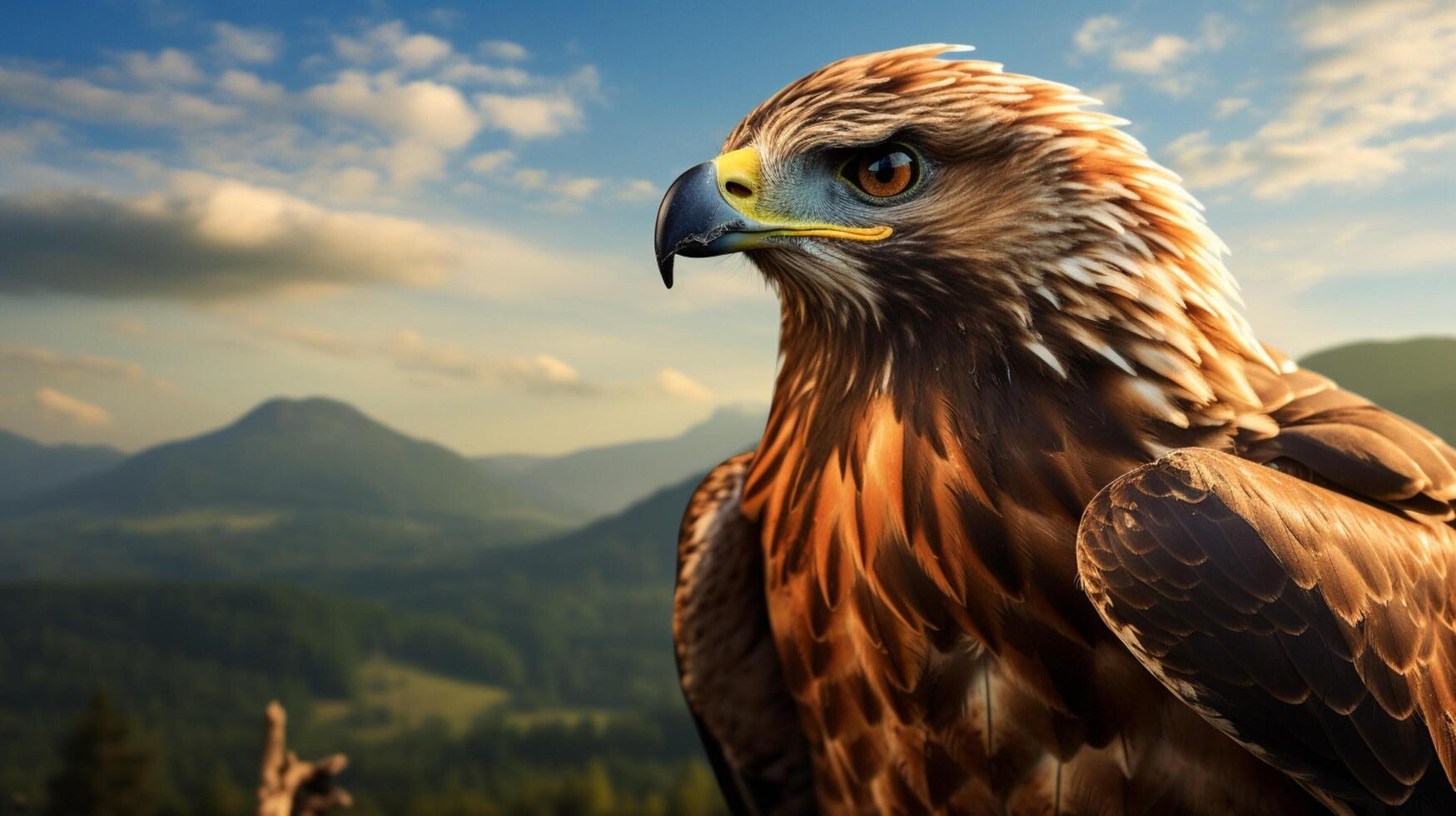 AI generated hawk high quality image photo