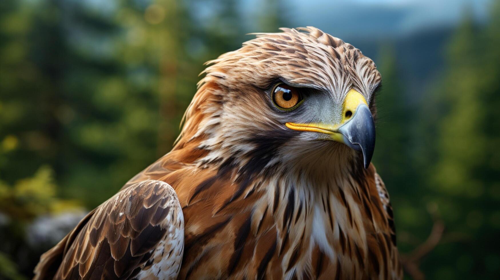AI generated hawk high quality image photo