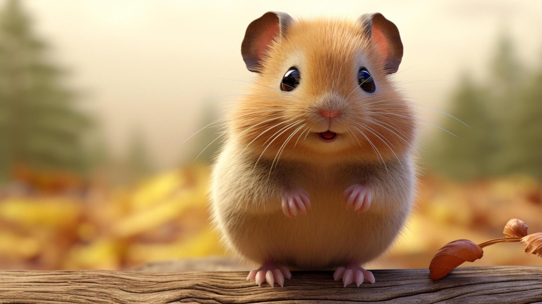 AI generated hamster high quality image photo