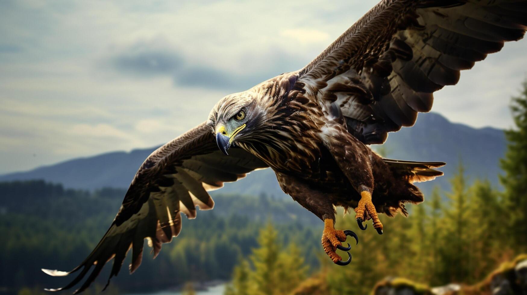 AI generated hawk high quality image photo