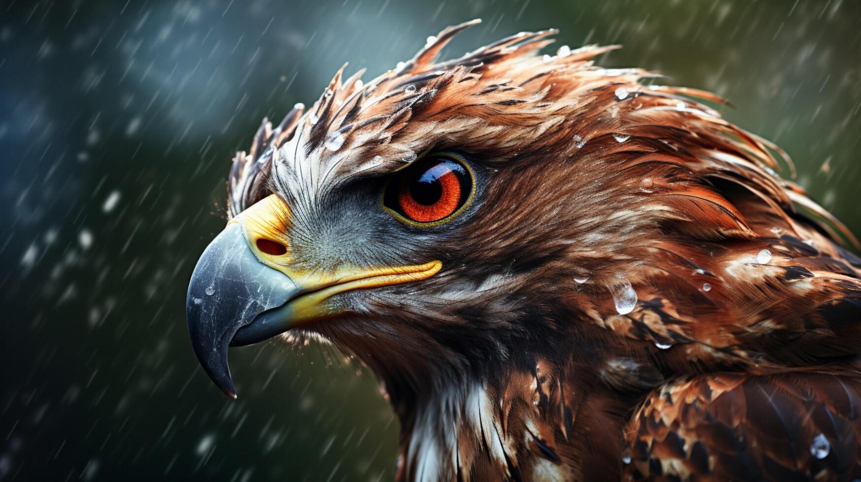 AI generated hawk high quality image photo