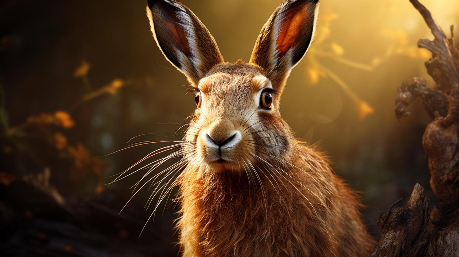 AI generated hare high quality image photo