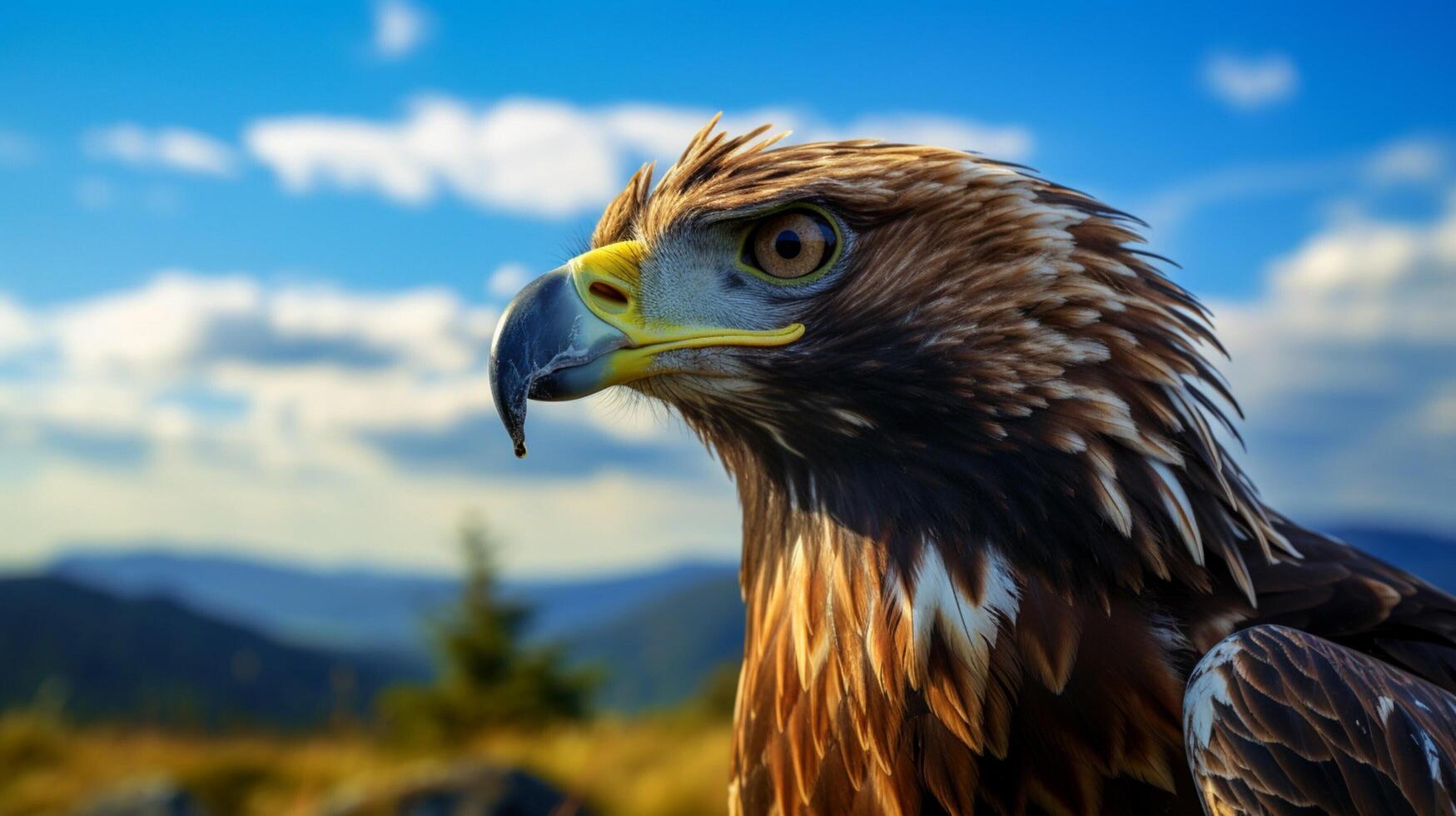 AI generated hawk high quality image photo