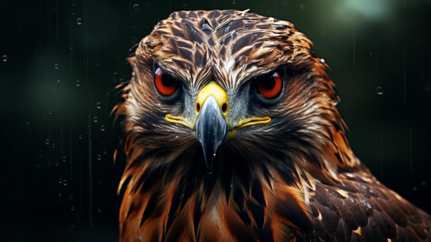 AI generated hawk high quality image photo