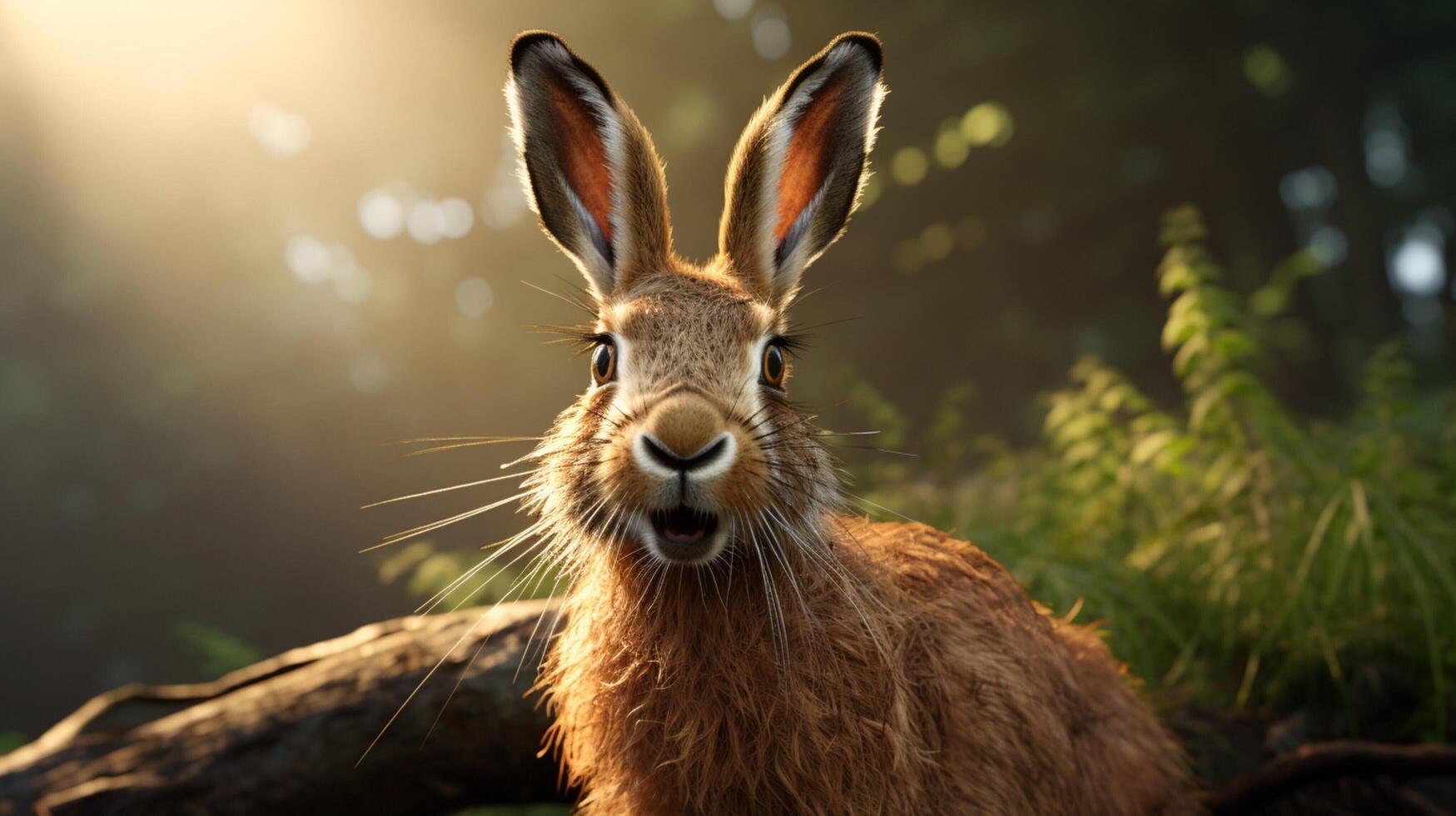 AI generated hare high quality image photo