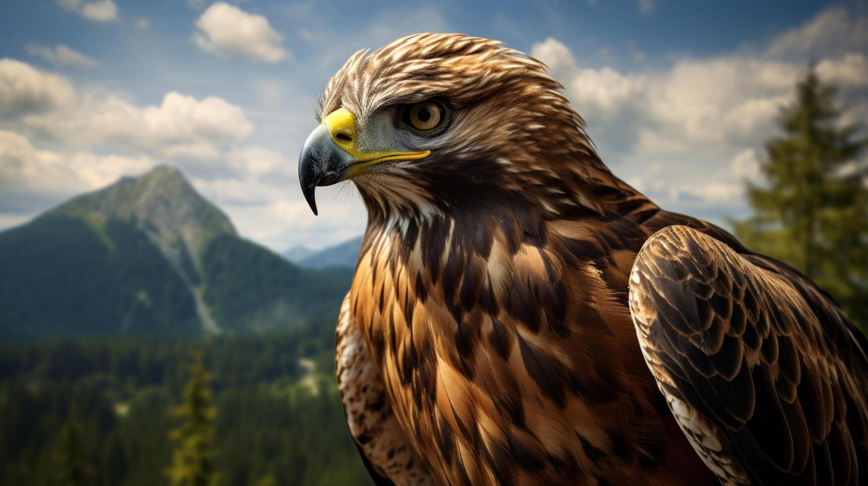 AI generated hawk high quality image photo