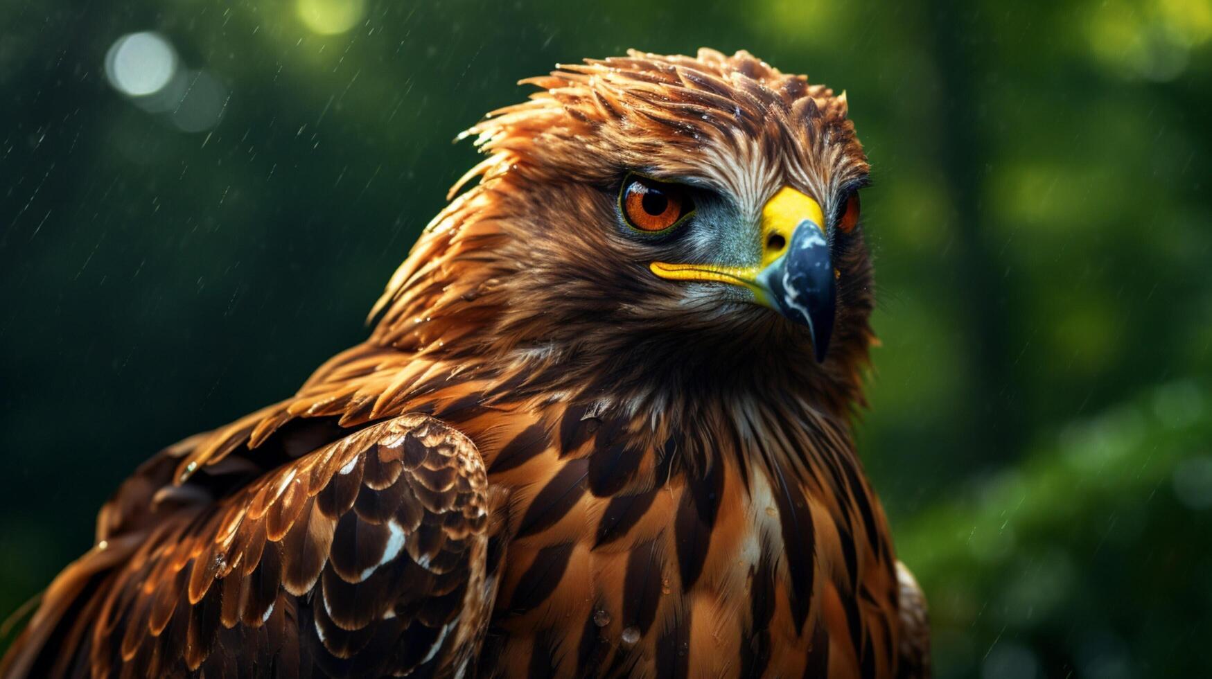 AI generated hawk high quality image photo