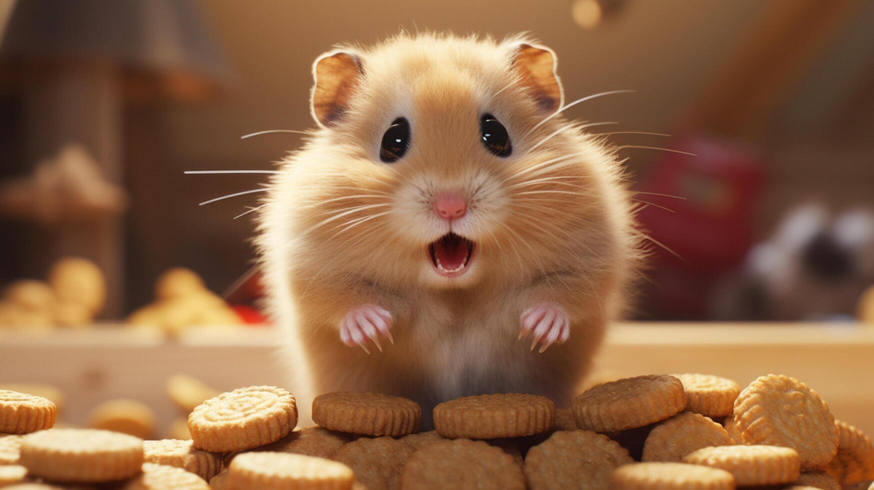 AI generated hamster high quality image photo