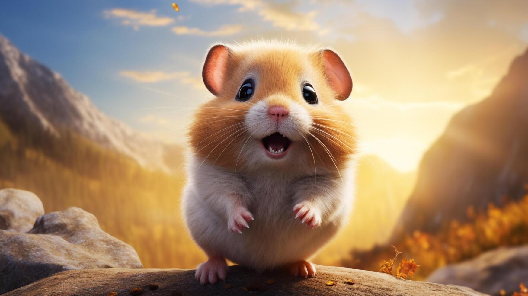 AI generated hamster high quality image photo