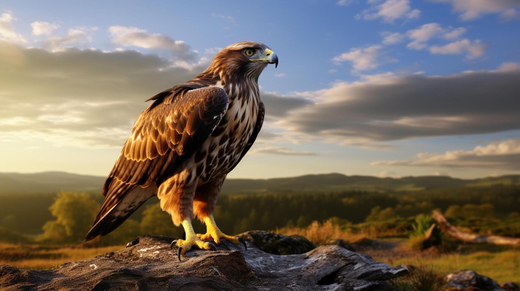 AI generated hawk high quality image photo