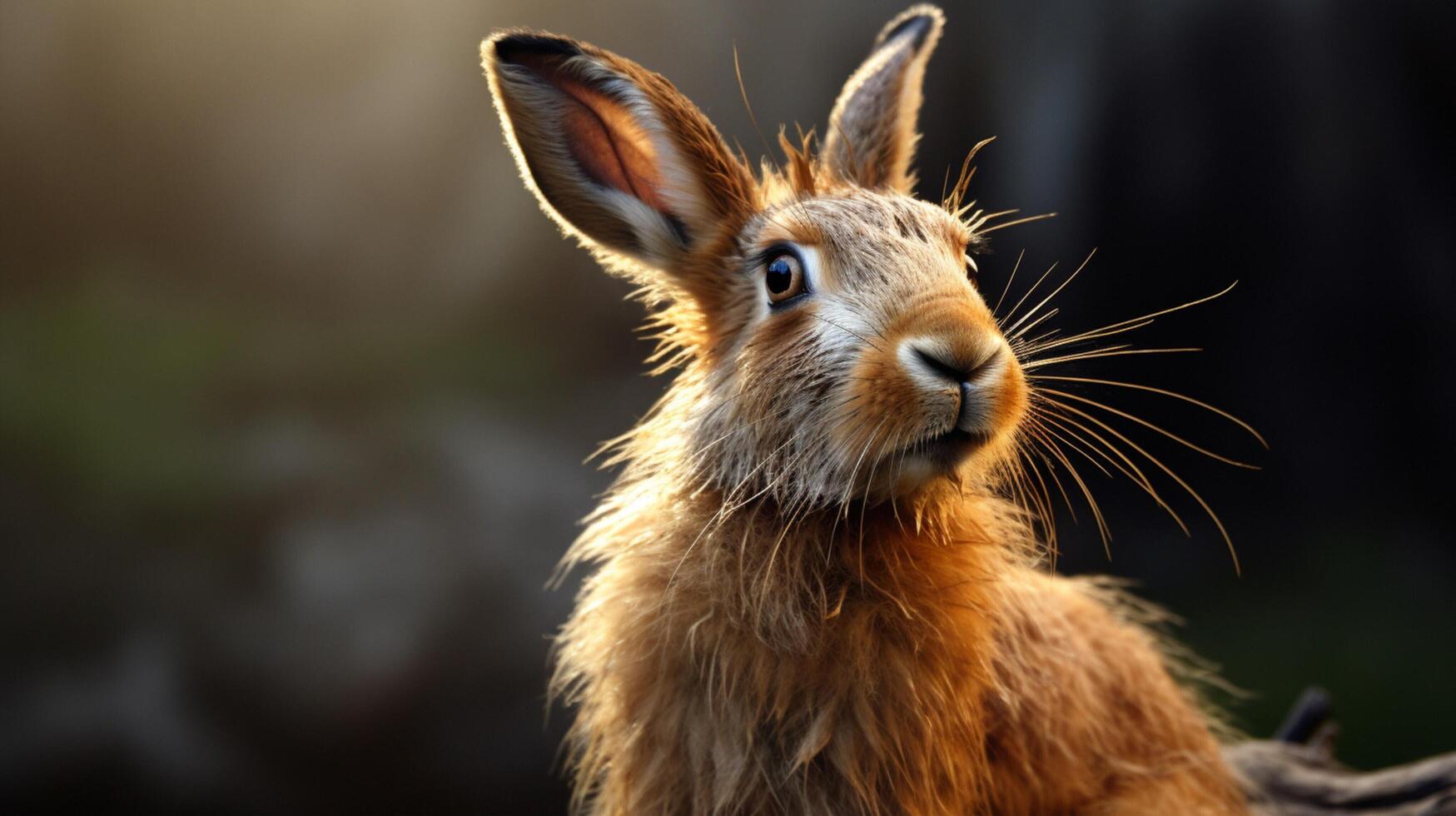 AI generated hare high quality image photo