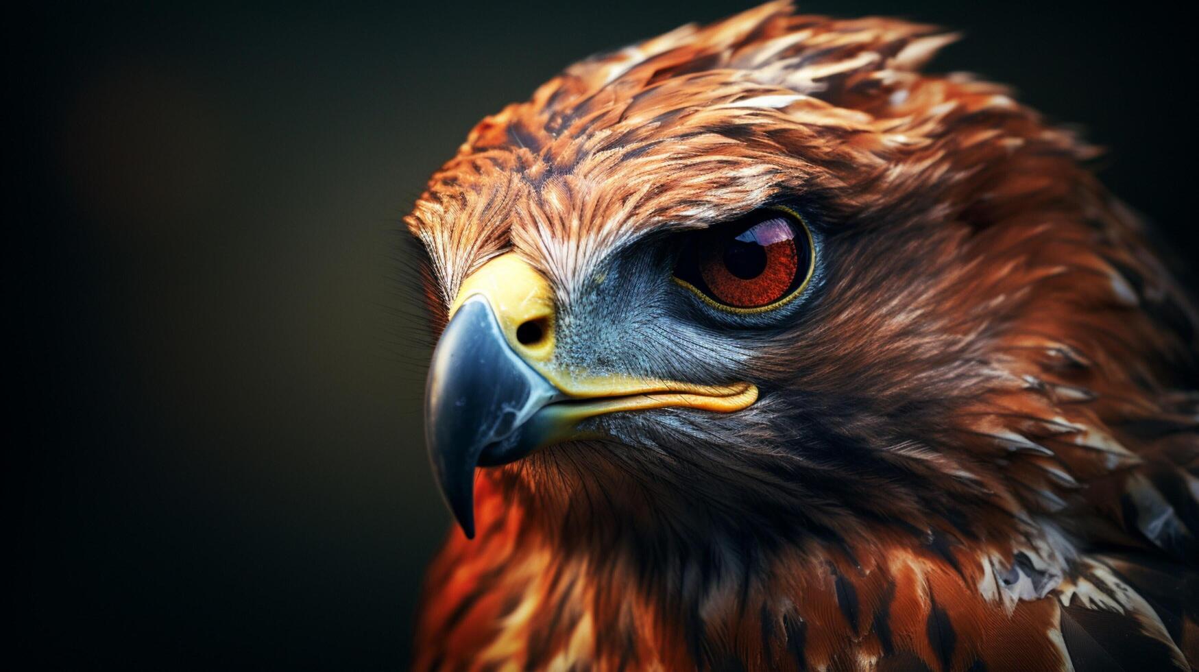 AI generated hawk high quality image photo