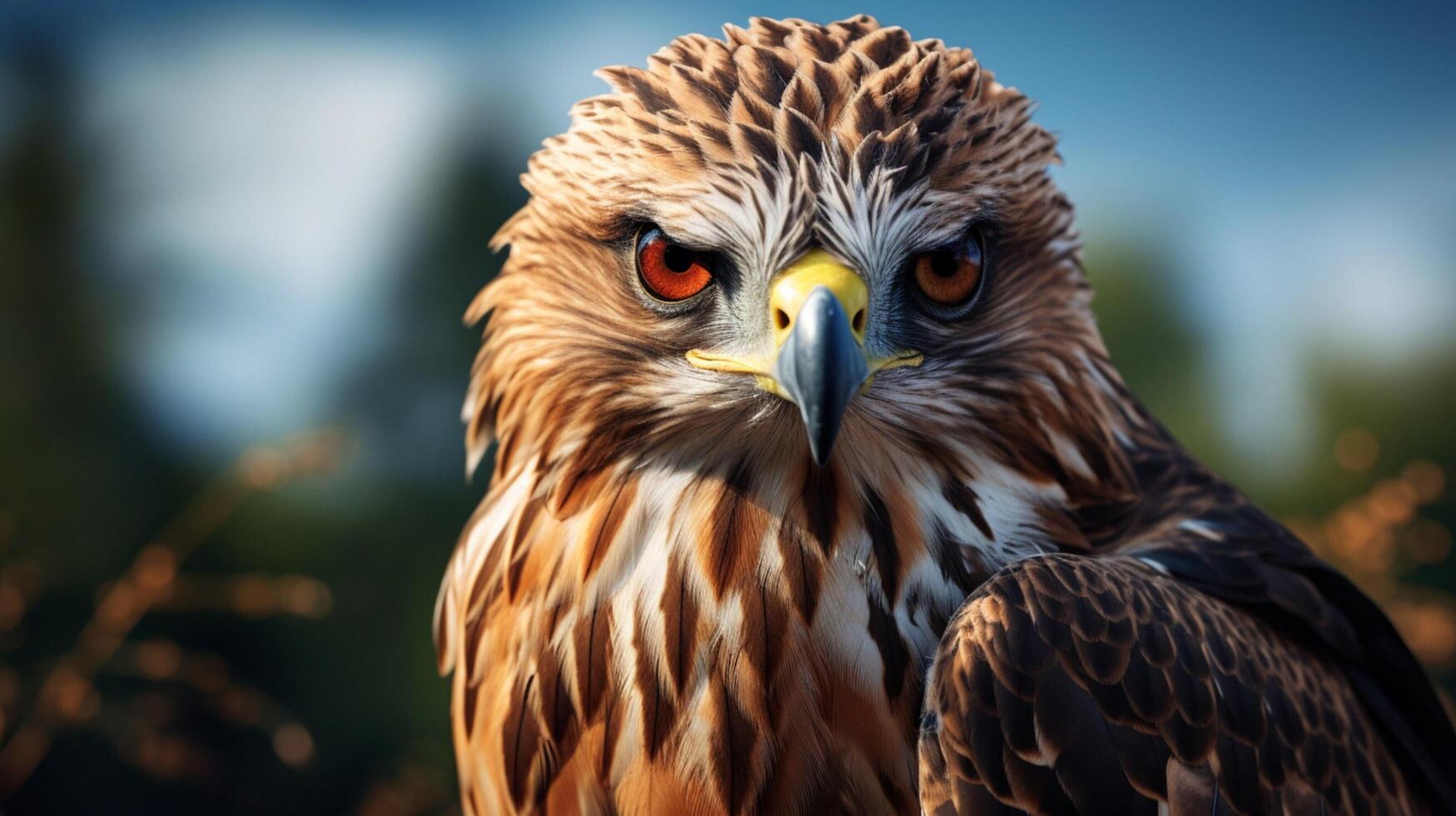 AI generated hawk high quality image photo