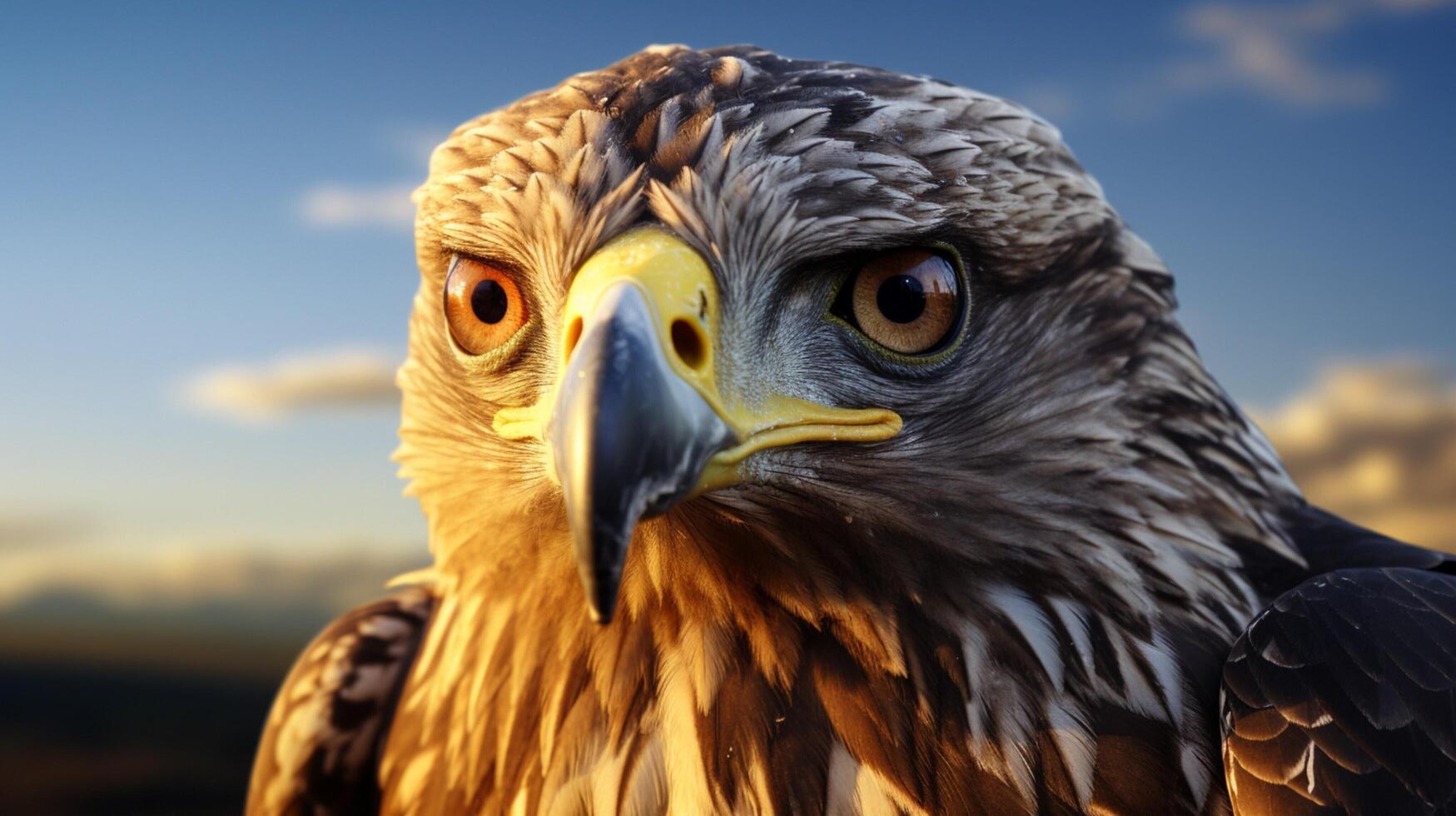 AI generated hawk high quality image photo