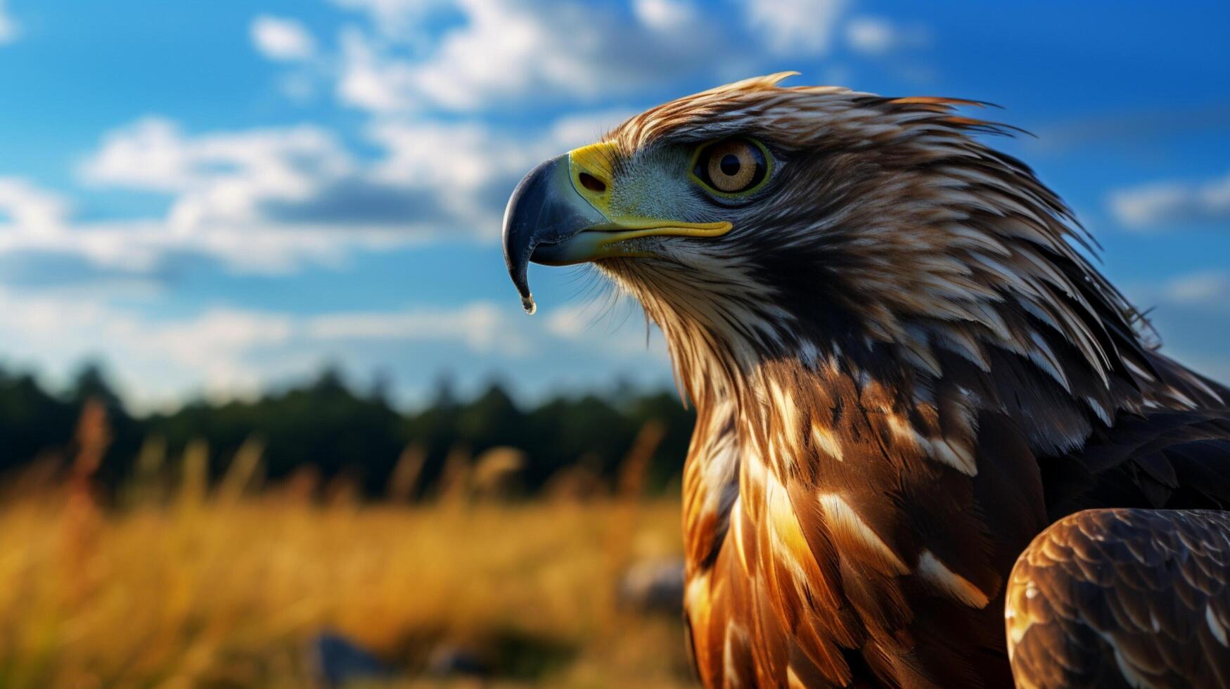 AI generated hawk high quality image photo