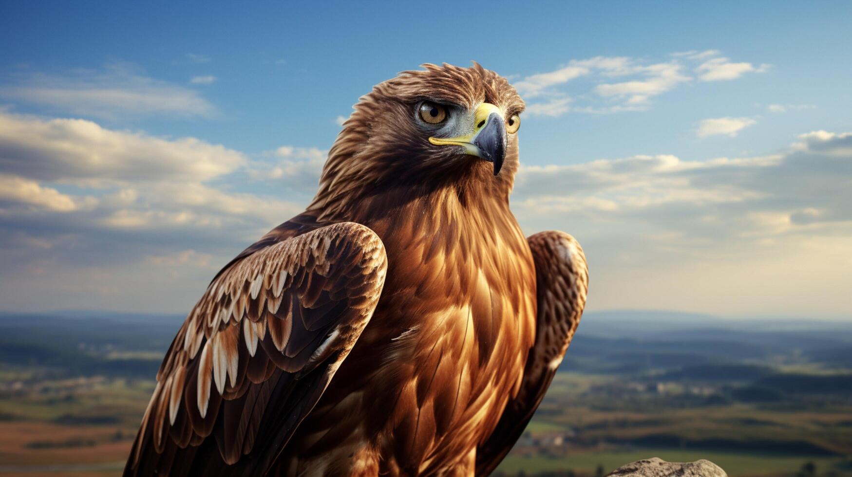 AI generated hawk high quality image photo