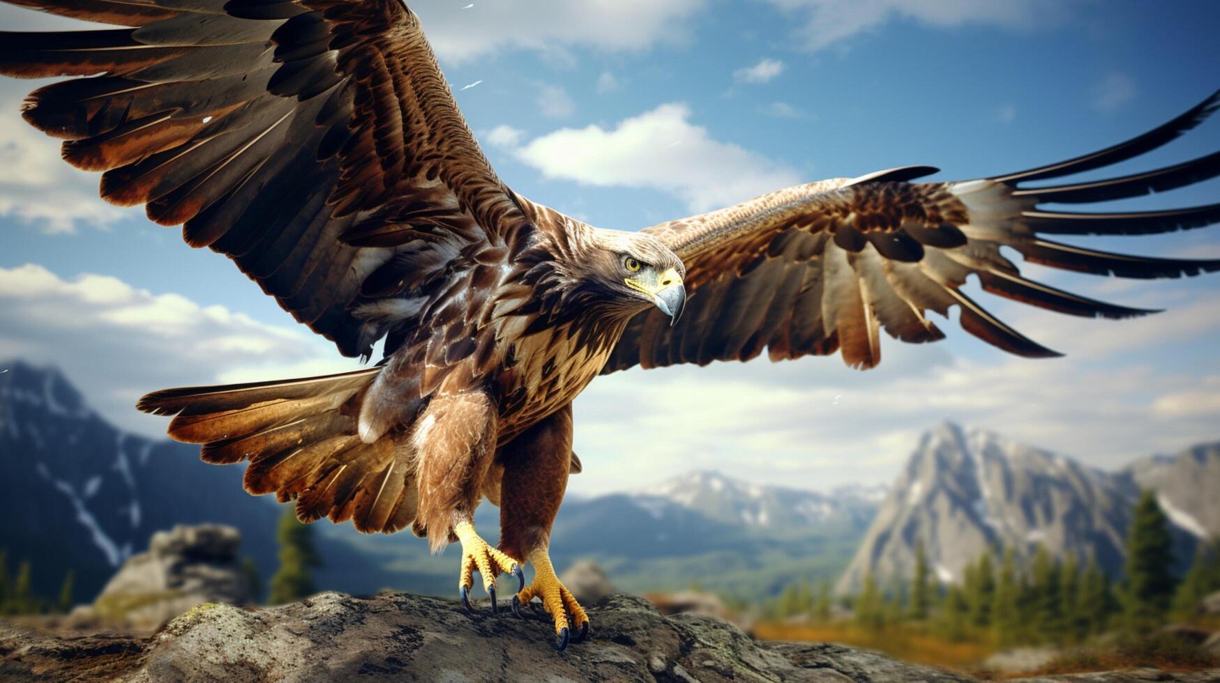 AI generated hawk high quality image photo