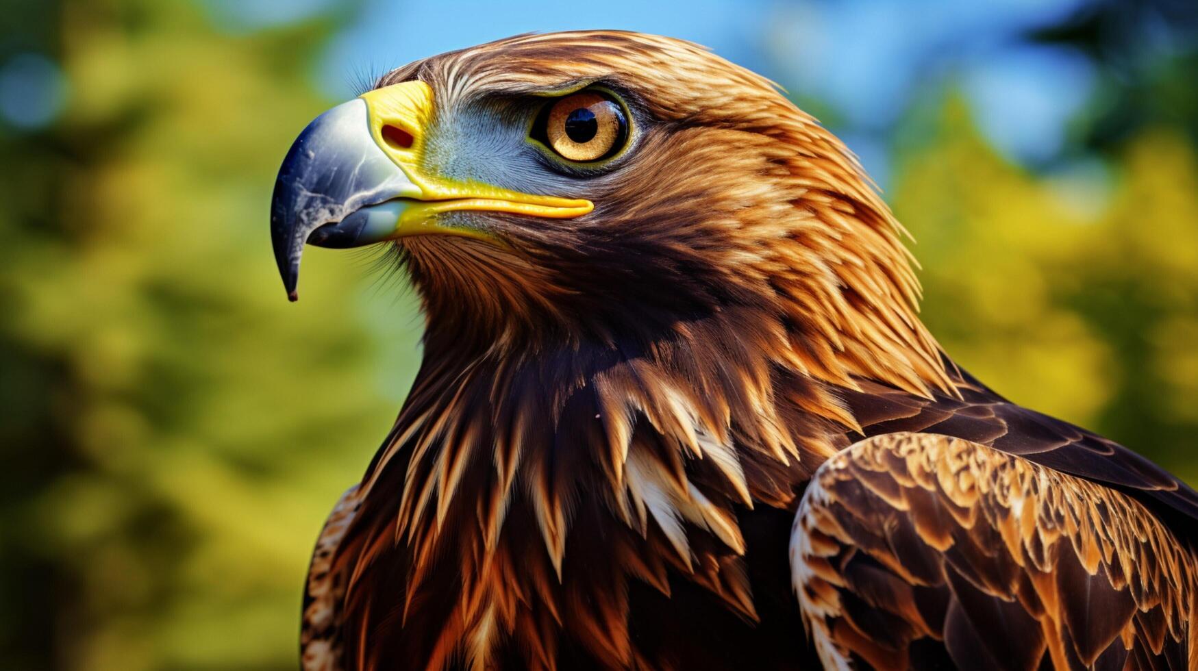 AI generated hawk high quality image photo