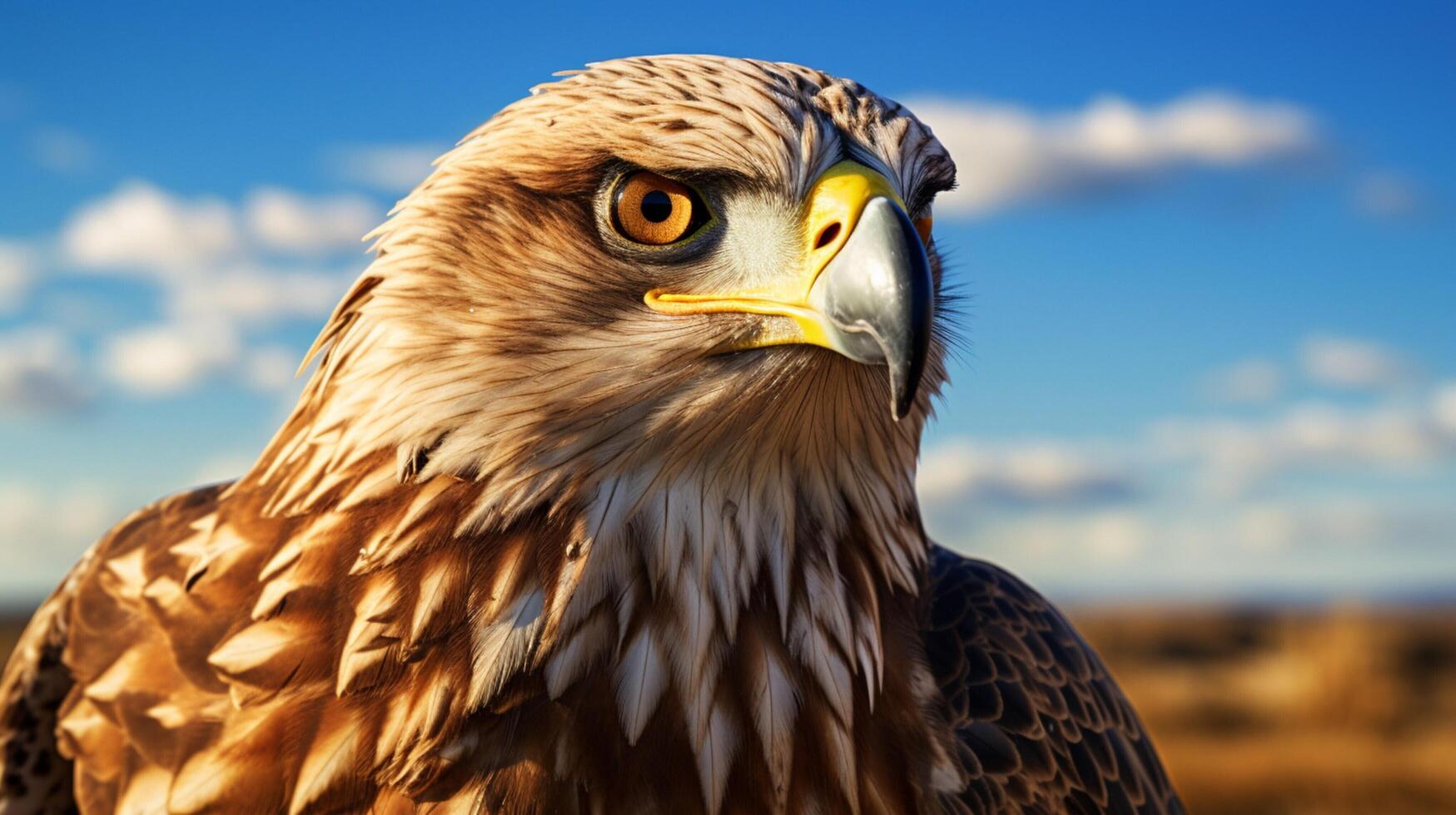 AI generated hawk high quality image photo