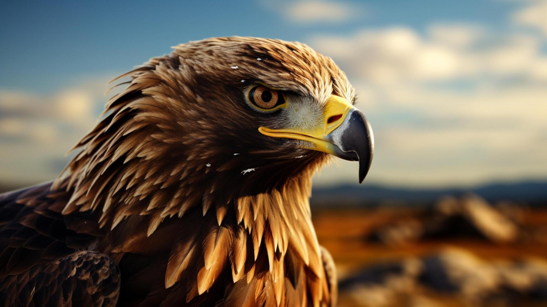 AI generated hawk high quality image photo