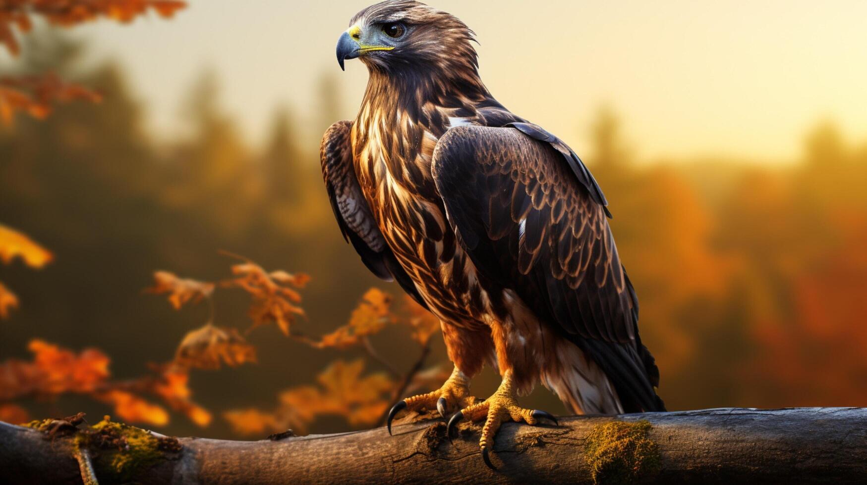 AI generated hawk high quality image photo