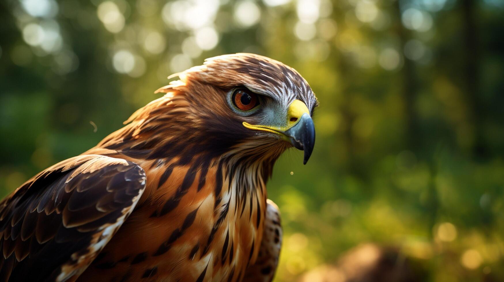 AI generated hawk high quality image photo