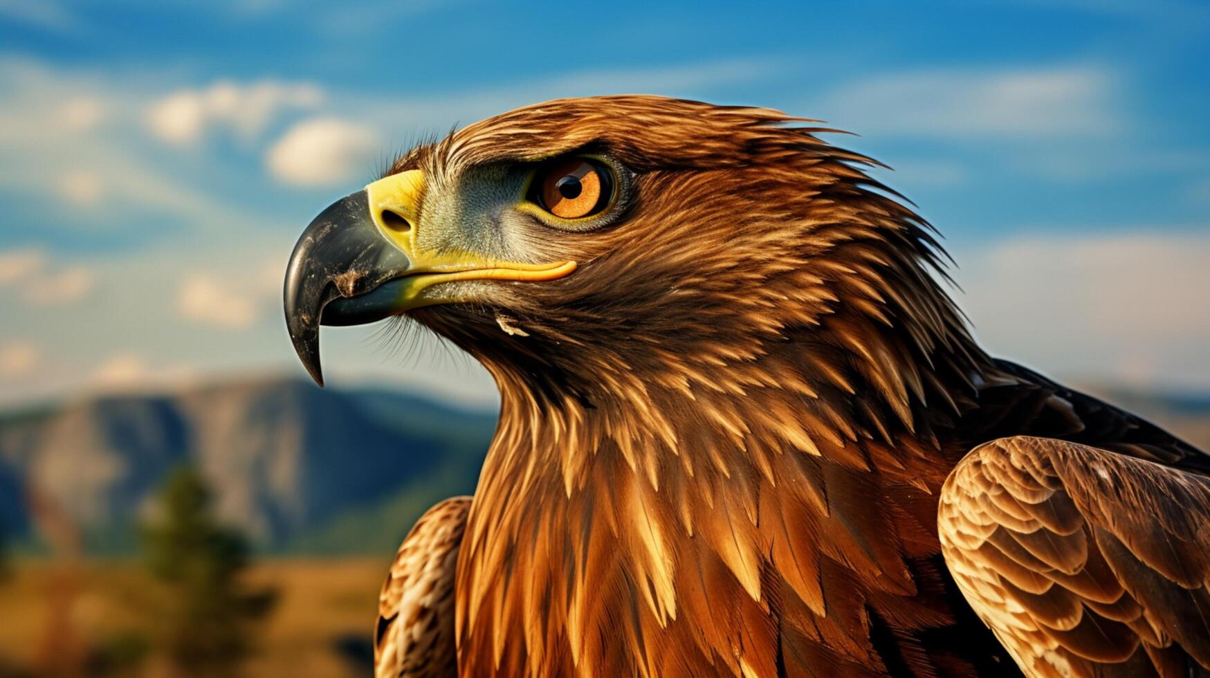 AI generated hawk high quality image photo