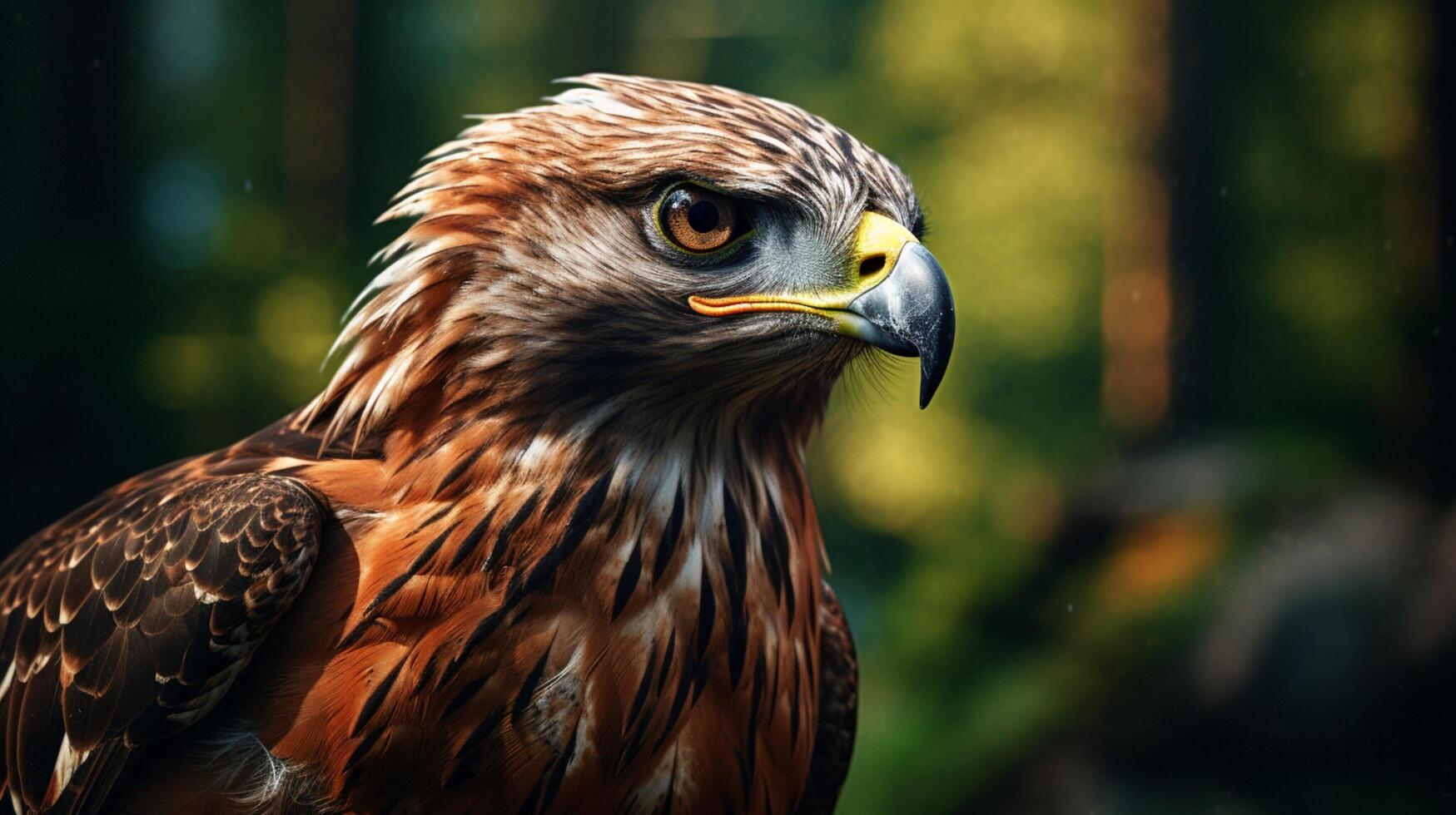 AI generated hawk high quality image photo